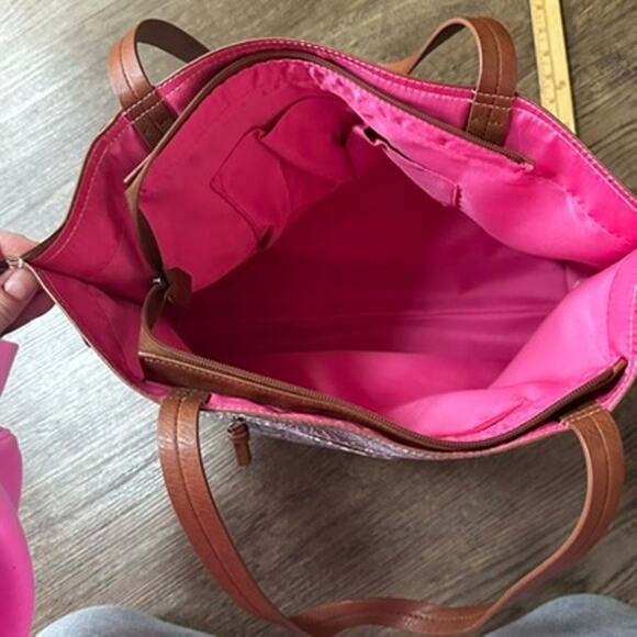 THE SAK Hasley Happy & Free Gray Shadow Tote Purse Batik Boho - Picture 13 of 16